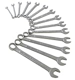 Sunex 9715 Metric Raised Panel Combination Wrench Set, 14 Piece [並行輸入品]