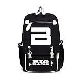 韓流グッズ BIGBANG ビッグバン GD TOP SOL VI D-LITE MADE ファッション 可愛 10周年記念 バッグ リュックサック (ブラック)