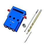 F Fityle ジグ 斜め口 穴開け ドリルガイド 9.5mmステップドリルビット 木工ツール ダウエル ポケットホールドリル　