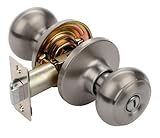 Dynasty Hardware V-SIE-30-US15 Sierra Privacy Door Knob, Satin Nickel, Visual Pack [並行輸入品]