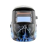 Tiptiper 溶接ヘルメット、SDKL - 107自動暗くなるソーラー溶接保護ヘルメットアークマスクとグラインド