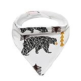 Tovadoo ベビー よだれかけ　コットンブレンド　プリント　キュート　出産祝い　プレゼント 五色入　42*33*24cm　0-3歳