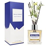 Binca Vidou リードディフューザー ラベンダーリードオイルディフューザーセット オフィス装飾 寝室 リビングルーム アロマセラピー ギフトアイデア ストレス解消 120ml