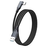 LpoieJun USB-Cケーブル 3m USB-A to Type-C L字 10Gbps PD 60W 超高速充電 タイプc ケーブル3m スマホ/タブレット/ゲーム機対応 ブラック（最新型)
