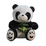 [XLOYP] パンダ ぬいぐるみ 20cm 巨大 pandaデカイぬいぐるみ プレゼント女性 ぬいぐるみ彼女 クリスマス お誕生日プレゼント 特大 くま テディベア 可愛い熊 動物 大きい くまぬいぐるみ 黒い 熊縫い包み クマ抱き枕 お祝い ふわふわ