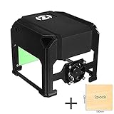 レーザー彫刻機 1000mW 卓上 DIY道具 加工機 プリンタ DIY ロゴマーキング 軽量 USB オフライン操作可 木、プラスチック、竹、ゴム、革、切り紙など対応 保護メガネ付き 彫刻機 8 x