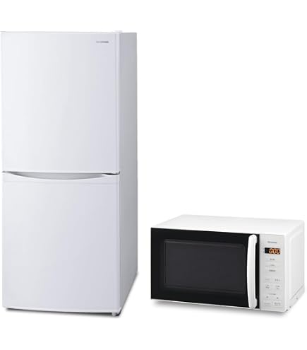 Amazon.co.jp: 【新生活2点セット】 [山善] 冷蔵庫 92L & 電子レンジ 