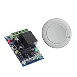 IPOTCH 無線 RFリレーリモートスイッチ受信機+リモコン 433MHZ 遠隔操作 ライト 家電用 1チャネル