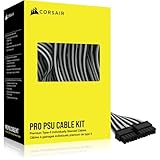 CORSAIR Premium Individually Sleeved DC Cable Proキット Type 5（第5世代） ブラック/ホワイト CP-8920294
