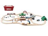 BRIO (ブリオ) 2023年クリスマス限定レールセット80000-138 [全63ピース] 対象年齢3歳~ 専用ケース付き(クリスマスプレゼント、レールセット、おもちゃ、木製レール)