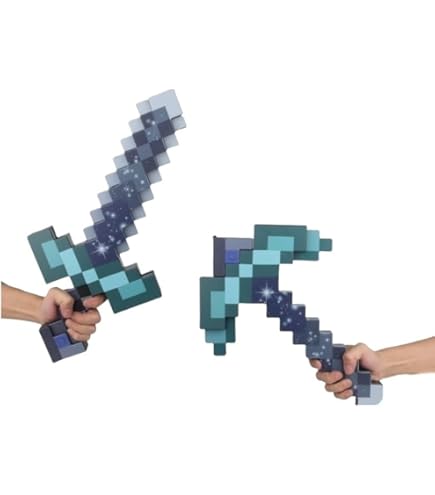 マインクラフトのダイヤ剣、リアルレプリカ！全長50cm