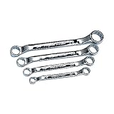 KTC(ケーテーシー) ネプロス 45度×6度ショートめがねレンチ セット 4本組 NTM5S04