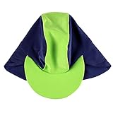 rashoodz Swim and Sun Hatつば太陽保護帽子海軍Kids Large 3 – 6歳