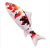 リアル 魚ぬいぐるみ ペットおもちゃ 特大鯉抱き枕 ふわふわ かわいい クッション プレゼント (60cm, 昭和三色鯉)