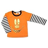 ディズニー ミッキー Tシャツ 長袖 フェイクレイヤード ベビー[351100512] 90cm オレンジ