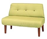 koeki 2人掛けソファ ココア (幅100cm/布) グリーン KOKOA-SF2(GN)