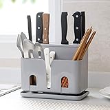 Anyasun ナイフスタンド キッチンツールスタンド 包丁スタンド キッチンナイフ&ハサミスタンド 収納ラック 箸ホルダー 置物ホルダー キッチン用品 食器・包丁収納 調理・製菓道具入れ