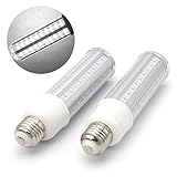 Bqhy 2-pack Screw Socket 120v Meduim Base E26 T10 Tubular LED Light Bulb 15w Daylight 6000k LED Corn