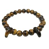 【金運】虎牙パワーブレス (イエロータイガーアイ) 23923 A-B30082