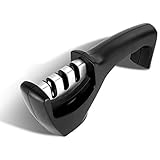 包丁研ぎ器 3段階研磨 手動 Kiyu 研ぎ器 セラミックロール シャープナー キッチン用