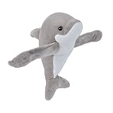 ワイルドリパブリック 抱きつき 動物 ぬいぐるみ スラップブレスレット W8×D14×H22cm 21414 (イルカ)