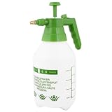 uxcell スプレーボトル　噴霧ボトル　グリーン 滑り止めハンドル　プラスチック　ウォータースプレーボトルガーデンツール　2.0リットル
