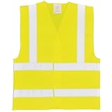 (ポートウエスト) Portwest 高視認性夜光/蛍光/光反射 安全 セーフティーベスト 男女共用 (2XL/3XL) (黄色)