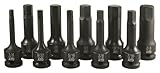 ATD Tools (4625) 1/2' Drive 10-Piece SAE Impact Hex Driver Set [並行輸入品]