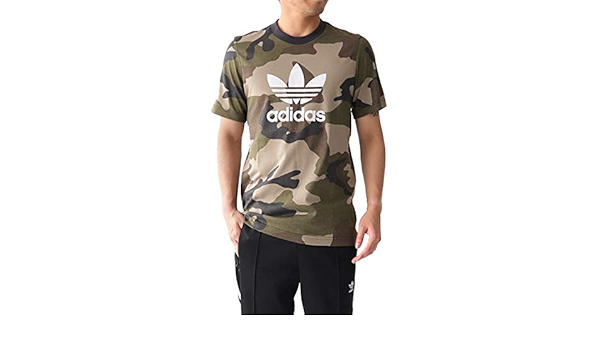 Amazon Co Jp Adidas アディダスオリジナルス カモ柄tシャツ Dv67 迷彩 カモフラ 半袖tシャツ メンズ レディース ファッション