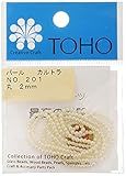 TOHO 丸型パール 外径約18mm No.201 カルトラ 4ヶ入り
