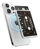 【elago】 MagSafe 対応 カードケース カード 収納 ポケット 薄型 透明 マグセーフ カード入れ マグネット 内蔵 カードホルダー [ 各種 iPhone スマホ スマートフォン 対応 ] monthly elago MAGNETIC CLEAR CARD POCKET カセットテープ