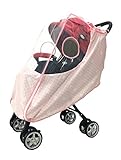 スマートスタート フルサイズ ベビーカー用レインカバー フロントオープン 両対面 サイズ調整可能 小物入れ付き