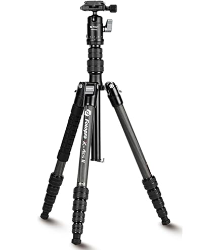 Amazon | FOTOPRO 多機能 カーボン 三脚 X-GO E ブラック 827654