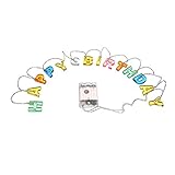 Sund 誕生日 飾りつけライト ストリングライト LED 飾りライト Happy　birthday　電池式 1.6M 明るい 飾りつけ 誕生日 パーティー 雰囲気変え