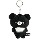 サンエックス(San-X) リラックマ 『BASIC RILAKKUMA MONO CHROME』 ぶらさげぬいぐるみ チャイロイコグマ MV74001 H11×W9×D5.5cm