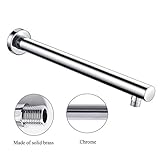 Kixnor Shower Extension Arm, Brass 14 Inch Long Universal Showering Components Straight Wall-Mounted