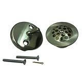 Kingston Brass DTL5305A8 Made to Match Grid Tub Drain Kit, Satin Nickel by Kingston Brass