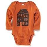 オールドネイビー OLD NAVY/ グラフィックボディスーツ ブル ロンパース長袖 0～3ヶ月【並行輸入】