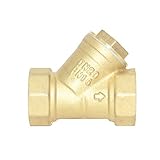 Perfk 高品質　真ちゅう　フィルター　バルブ　Y型　ストレーナバルブ　ホース　チューブ　コネクタ　全2サイズ - ゴールデンdn20