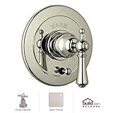 Rohl U.7700X-STN Perrin and Rowe Georgian Bath and Shower Valve Trim [並行輸入品]