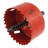 uxcell バイメタルホールソー　ウッドアイロンカッティングツイストドリルビット　2 3/4" 70mm