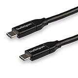 StarTech.com USB 2.0 Type-C ケーブル 3m 給電充電対応(最大5A) USB-C/オス - USB-C/オス USB-IF認証済み USB2C5C3M