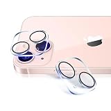 【2枚セット】 対応 iPhone13/iPhone13Mini カメラフィルム 保護カバー (2枚) 【日本製素材旭硝子製】 用 アイフォン13/アイフォン13ミニ レンズフィルム 強化カメラ保護フィルム 黒縁取り 露出オーバー防止 全面吸着 高透過率、硬度9H、3D Touch対応、飛散防止、指紋・汚れ防止、気泡ゼロ、ラウンドエッジ加工【FAMROLLS正規品】