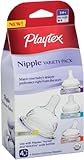 Playtex Nipple Variety Kit, Medium Flow, 4-Count by Playtex [並行輸入品]