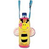 ステファンジョセフ【ハリウッドスター&セレブ御用達】女の子用イエローミツバチマスコット付メッシュペットボトルホルダー,黄色,ペットボトルケース,Stephen Joseph,黄緑,遠足【並行輸入】