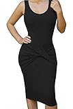 Justモデルレディース用袖なしOネックセクシーなボディコンバンデージパーティーDresse US サイズ: XL カラー: ブラック