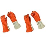 Dovewill 電気溶接　手袋　耐摩耗性　高品質　L/XL　2サイズ入りセット　