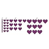 n. Sunforest 40 voiolet Love Heartsビニール壁デカール取り外し可能なDIY飾りステッカー赤ちゃん保育園壁アート壁画