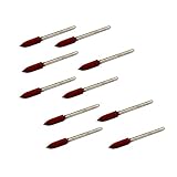 JINTONG ゴム砥石 2.35mmシャンク コーン ヘッド セラミック 研磨 マウント10個入り
