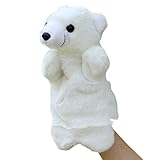 Remeehi ハンドパペット　ホッキョクグマ　パペット　動物 手 人形 アニマル ハンド パペット　北極熊 幼児 情操 教育 親子 おもちゃ 知育 人形劇 小道具　物語